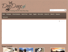 Tablet Screenshot of dogdaystc.com